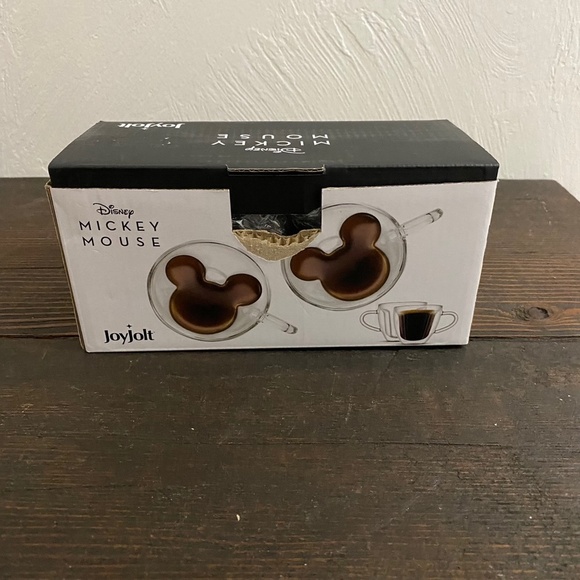 NIB JoyJolt Disney Mickey Mouse 3D Double-Wall Espresso Cups (Set of 2 - 5.4 oz) - Picture 6 of 9